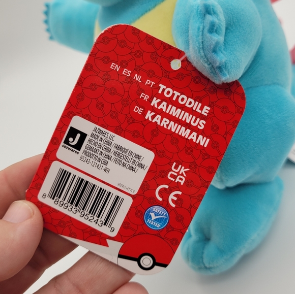 POKÉMON | Totodile 8" plush stuffie stuffed animal toy - Picture 6 of 8